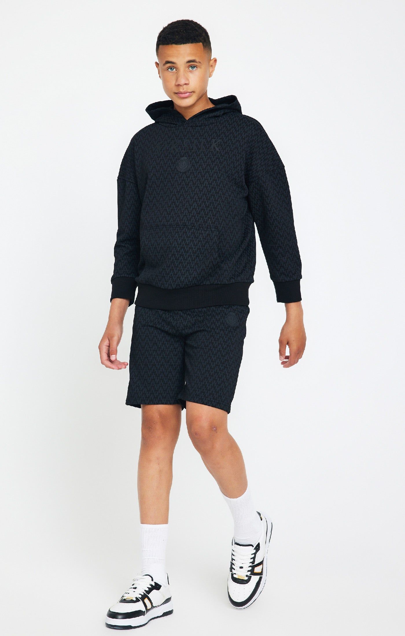 Boys Messi x SikSilk Black Printed Oversized Hoodie sold by Siksilk product image thumbnail 4