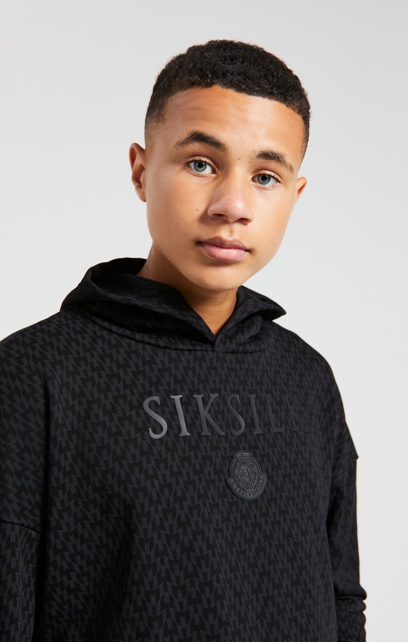 Boys Messi x SikSilk Black Printed Oversized Hoodie sold by Siksilk product image thumbnail 2
