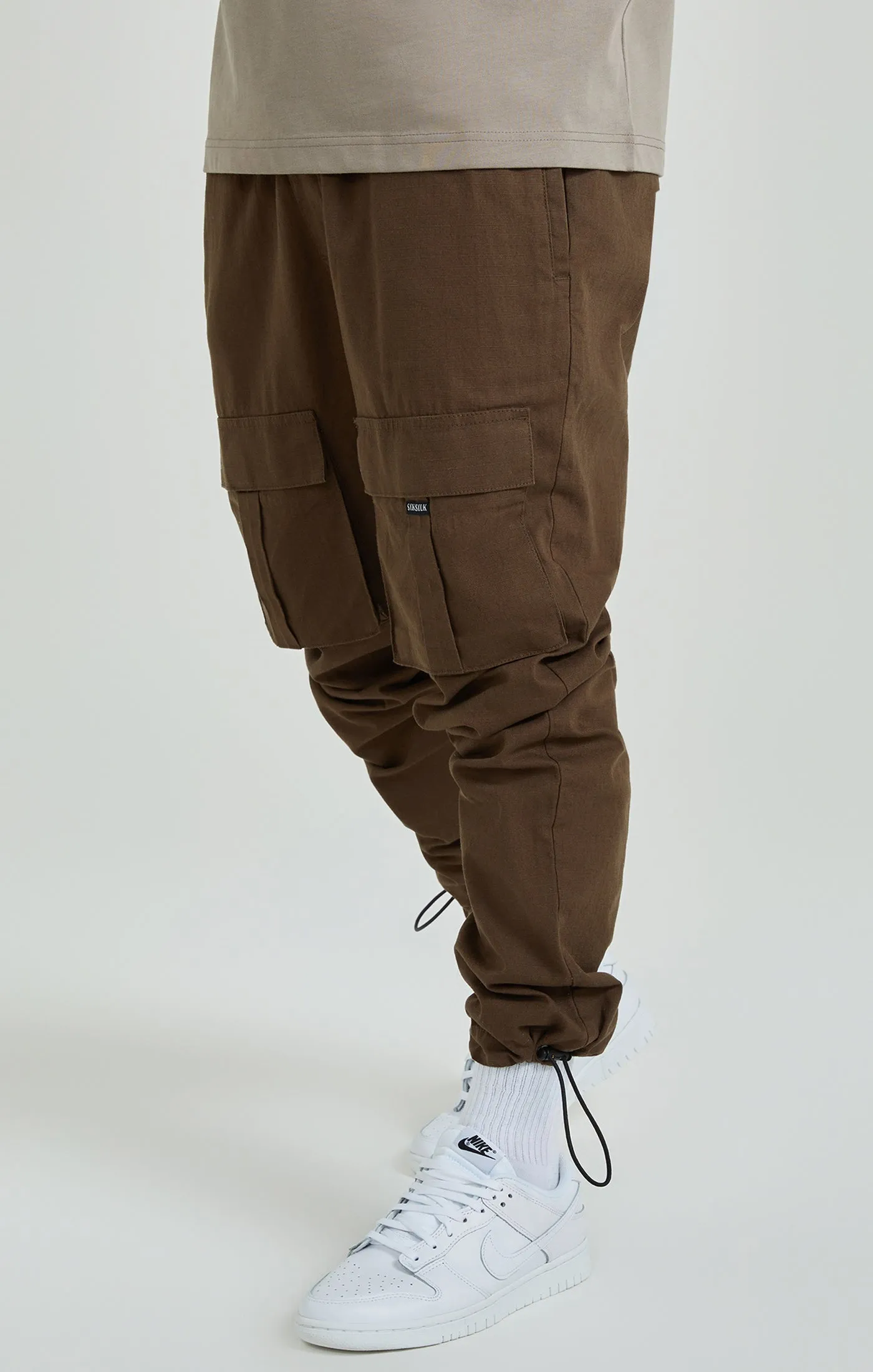 Brown Ripstop Cargo Pants sold by Siksilk