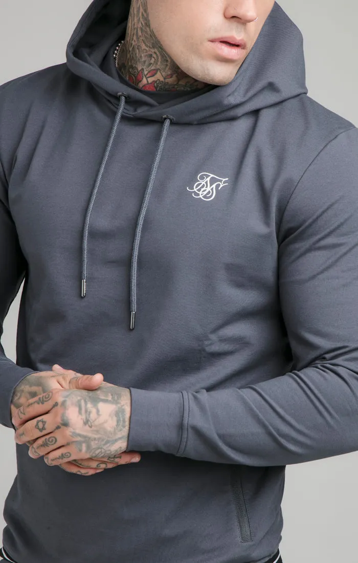 Navy Active Tape Overhead Hoodie sold by Siksilk product image thumbnail 2