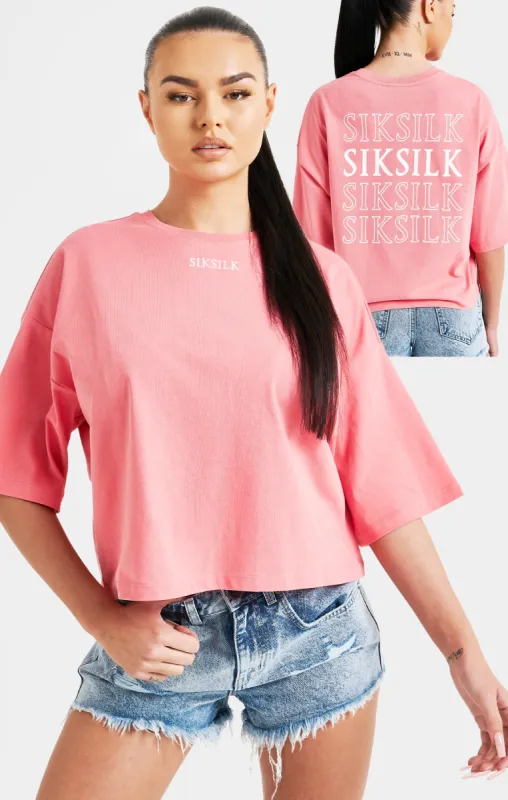 Pink Repeat Logo T-Shirt sold by Siksilk