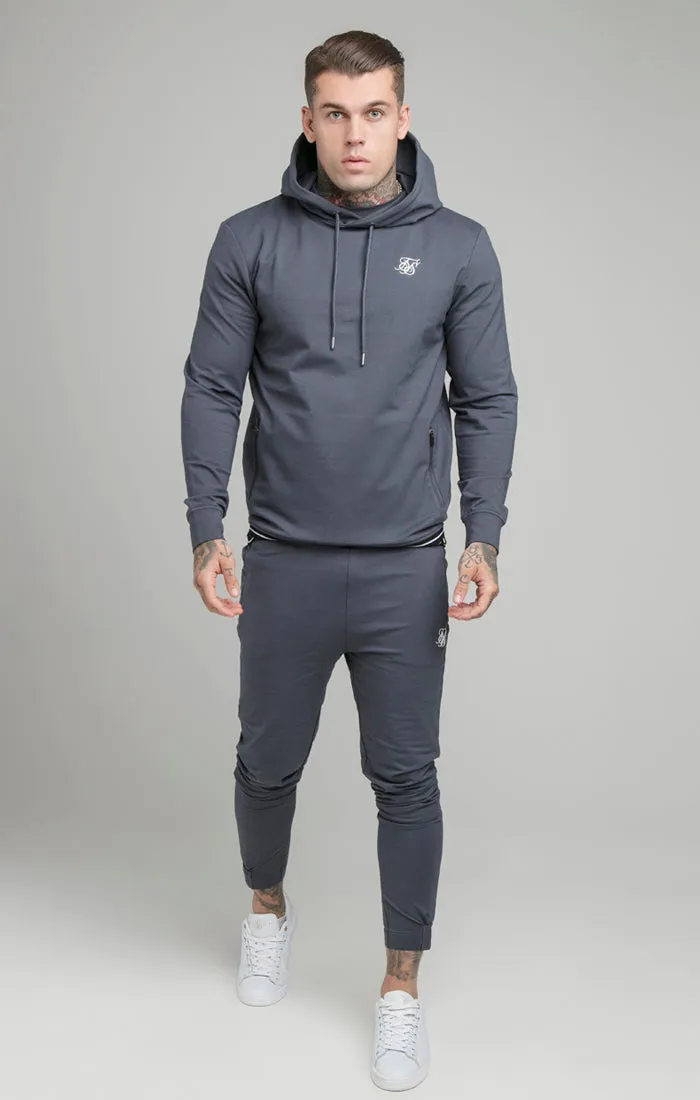 Navy Active Tape Overhead Hoodie sold by Siksilk product image thumbnail 4
