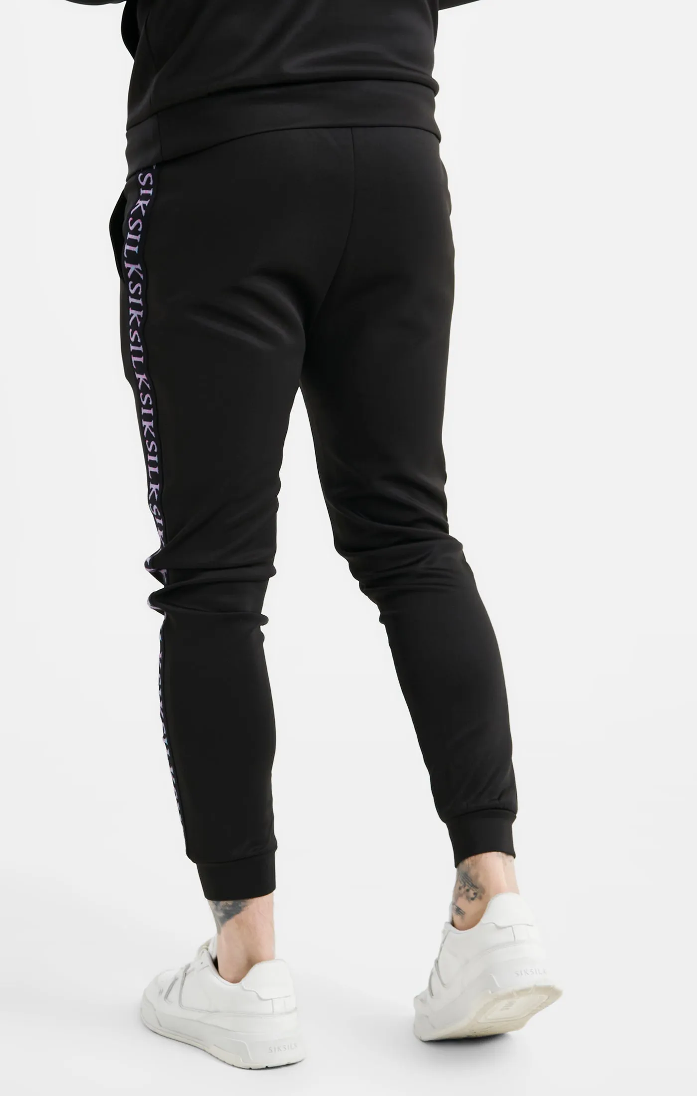 Black Taped Cuffed Jogger sold by Siksilk product image thumbnail 4