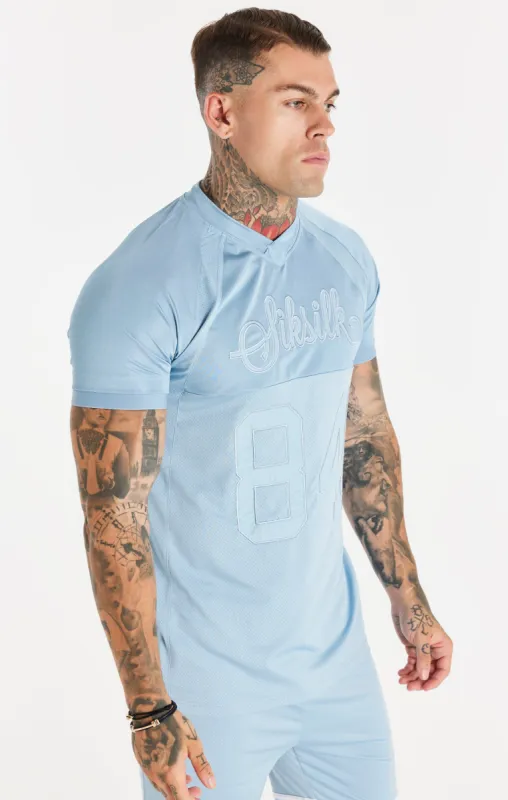 Blue Stretch Sports T-Shirt sold by Siksilk