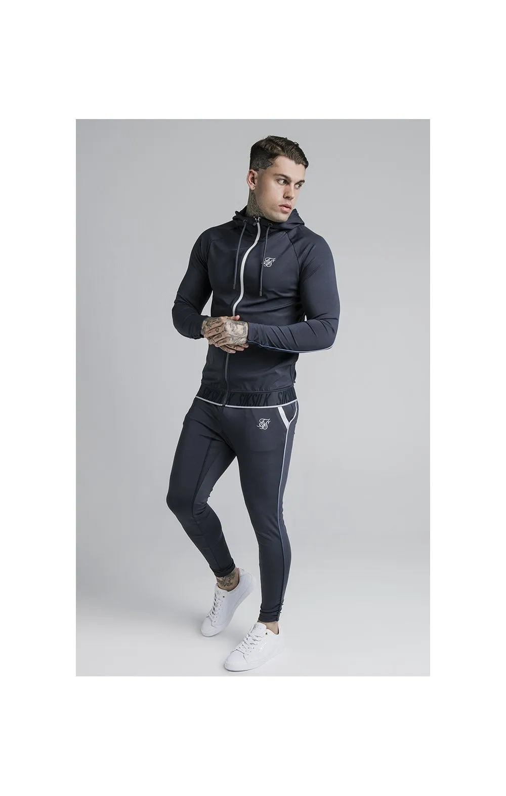 SikSilk Gravity Zip Through Hoodie - Navy sold by Siksilk product image thumbnail 5