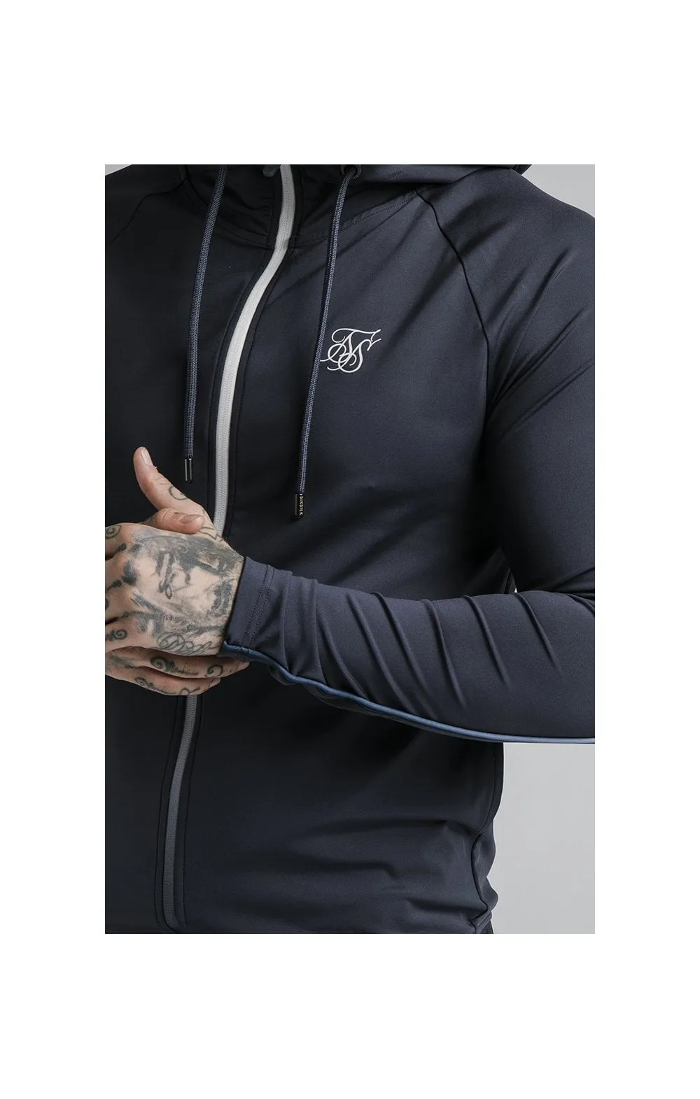 SikSilk Gravity Zip Through Hoodie - Navy sold by Siksilk product image thumbnail 2
