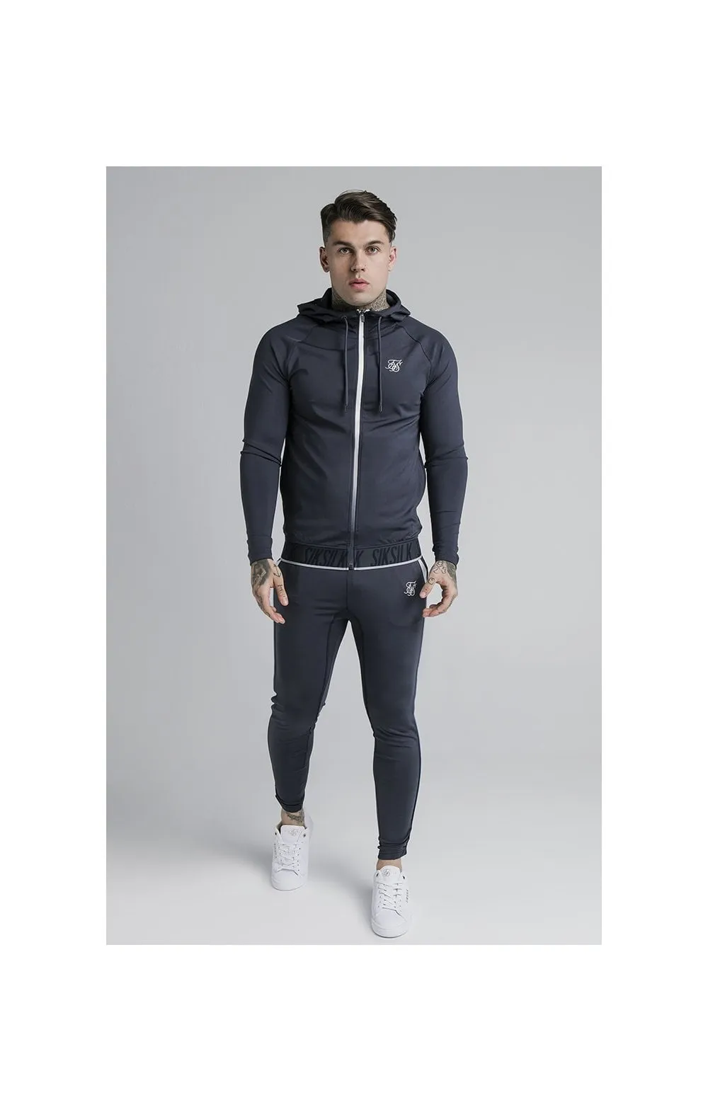 SikSilk Gravity Zip Through Hoodie - Navy sold by Siksilk product image thumbnail 3