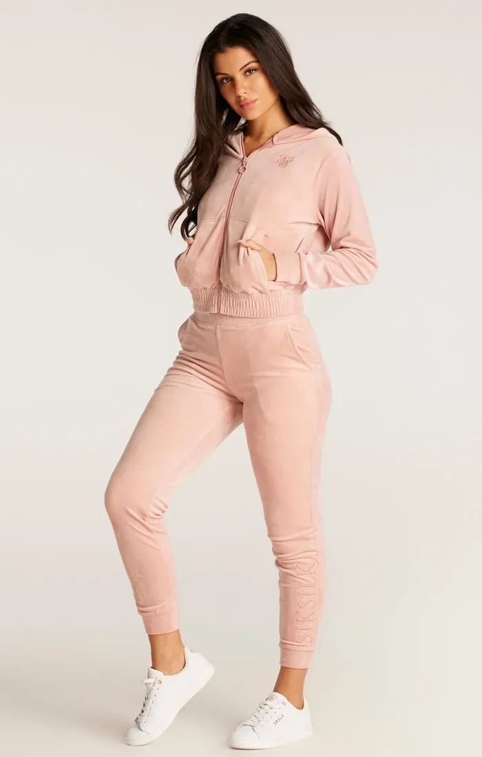 SikSilk Velour Embroidered Track Jacket - Pink sold by Siksilk product image thumbnail 5