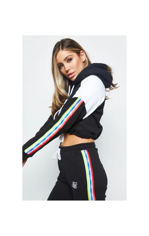 SikSilk Spectrum Fleece Cropped Hood - Black sold by Siksilk