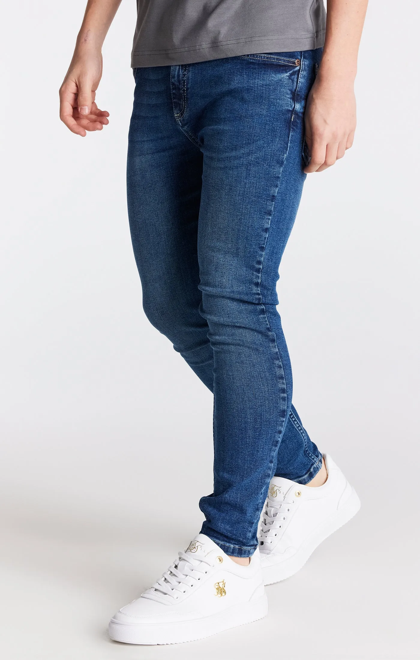 Boys Essential Midstone Skinny Denim Jean sold by Siksilk
