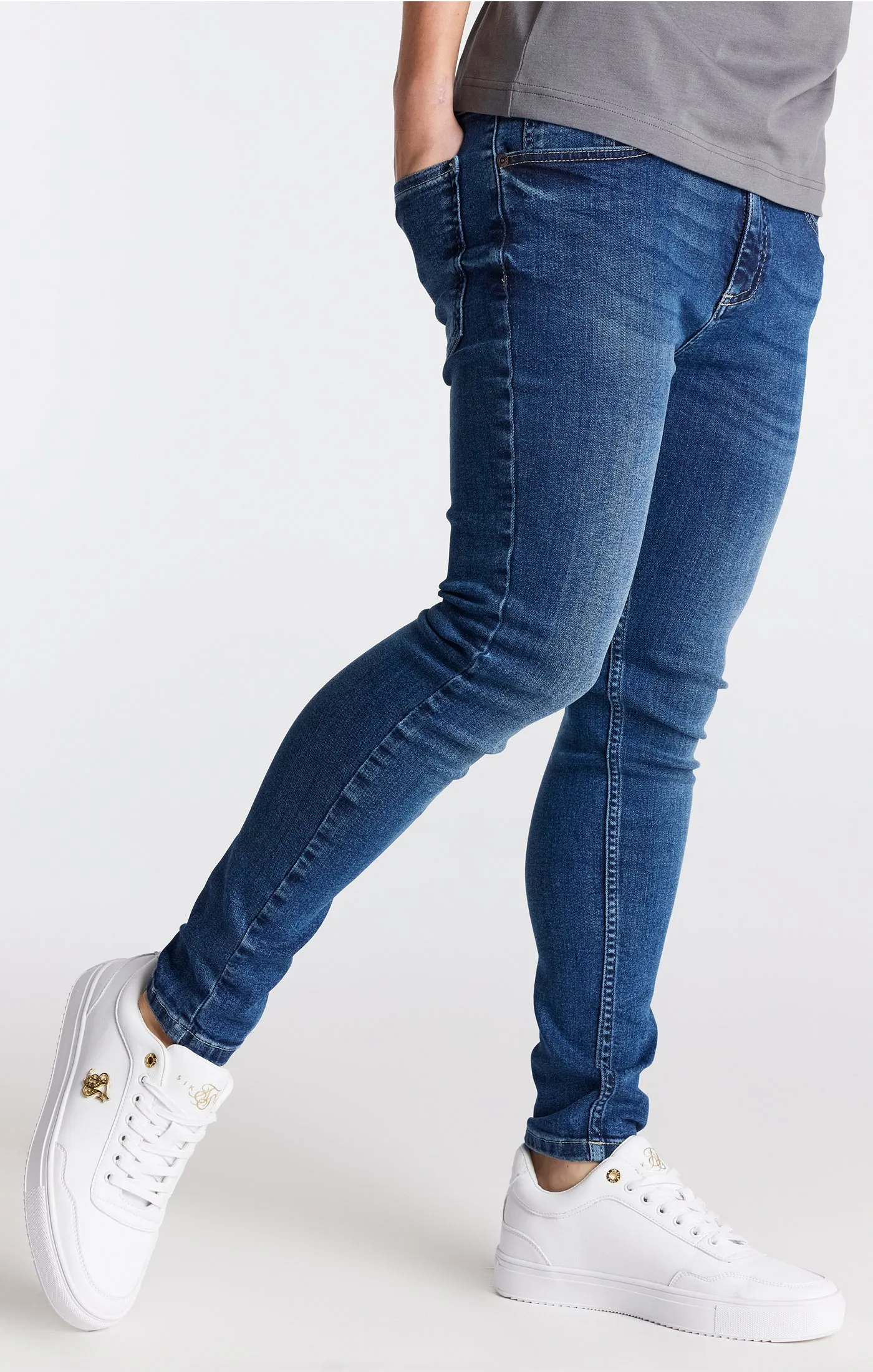 Boys Essential Midstone Skinny Denim Jean sold by Siksilk product image thumbnail 2