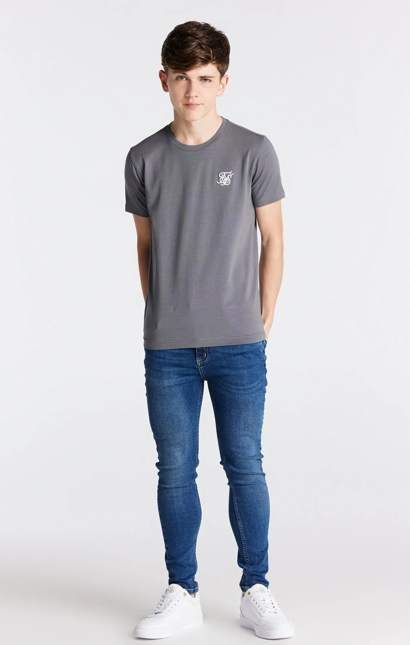 Boys Essential Midstone Skinny Denim Jean sold by Siksilk product image thumbnail 3