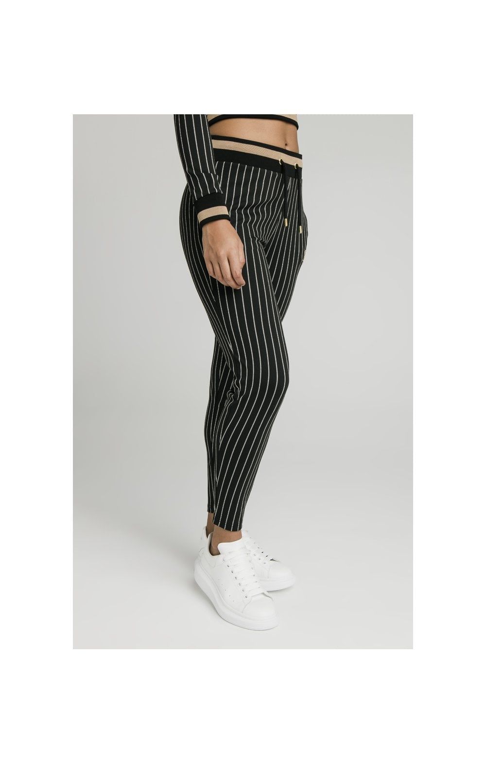 SikSilk Baseball Stripe Joggers - Black sold by Siksilk product image thumbnail 5