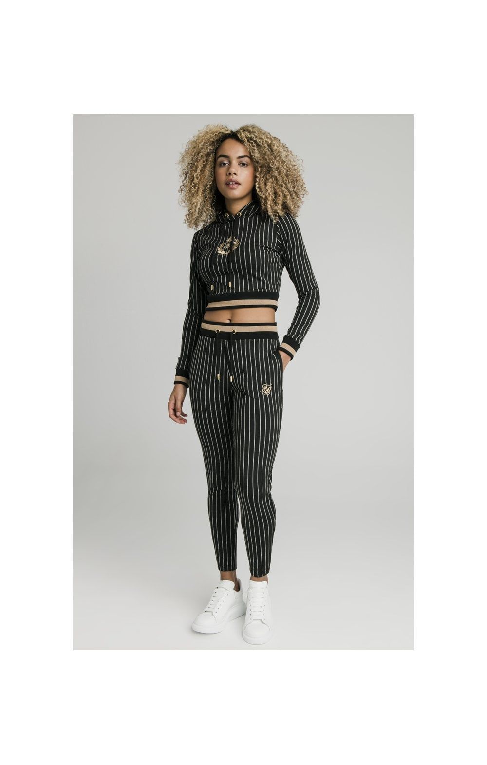 SikSilk Baseball Stripe Joggers - Black sold by Siksilk product image thumbnail 8