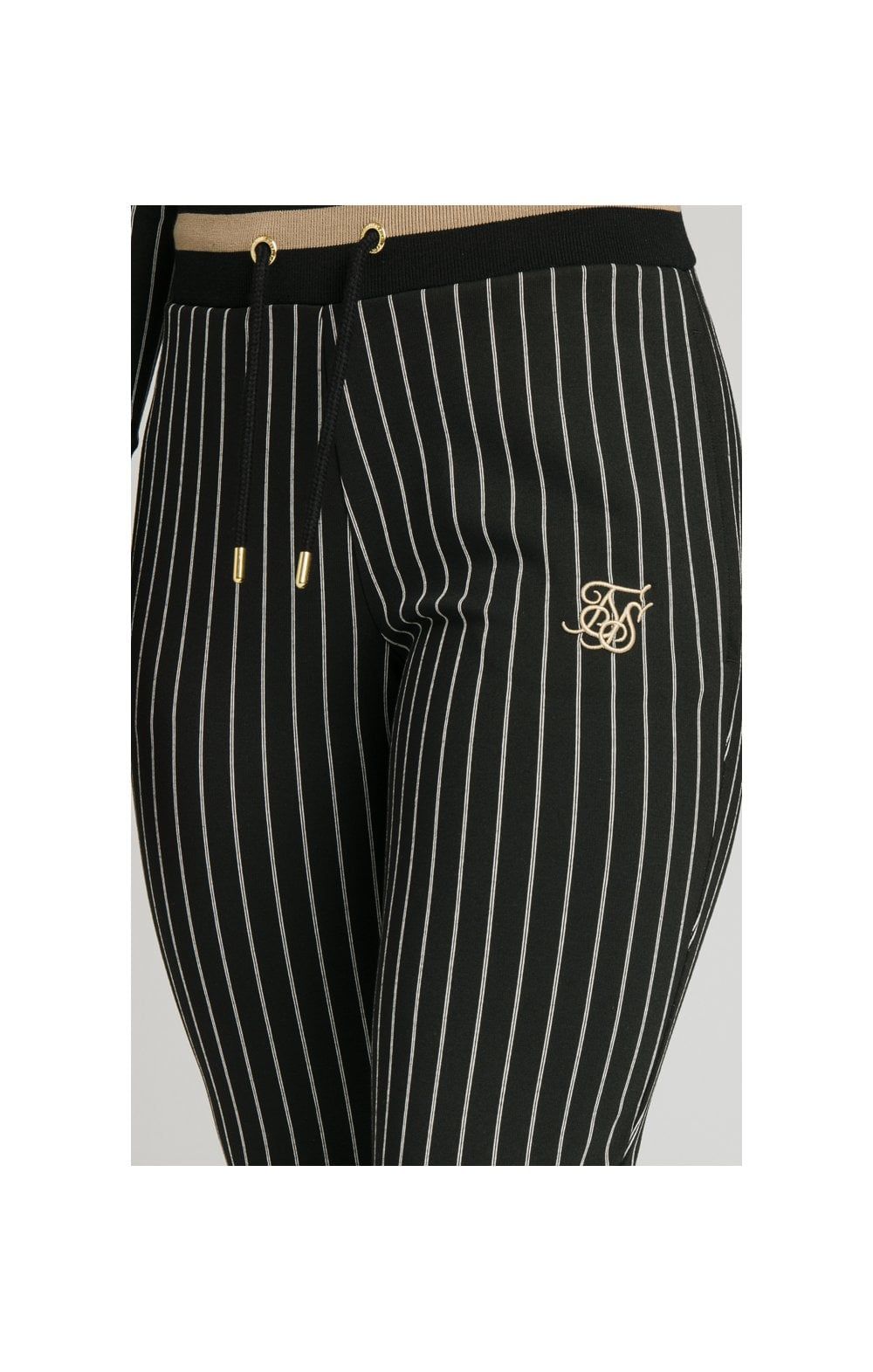 SikSilk Baseball Stripe Joggers - Black sold by Siksilk product image thumbnail 3