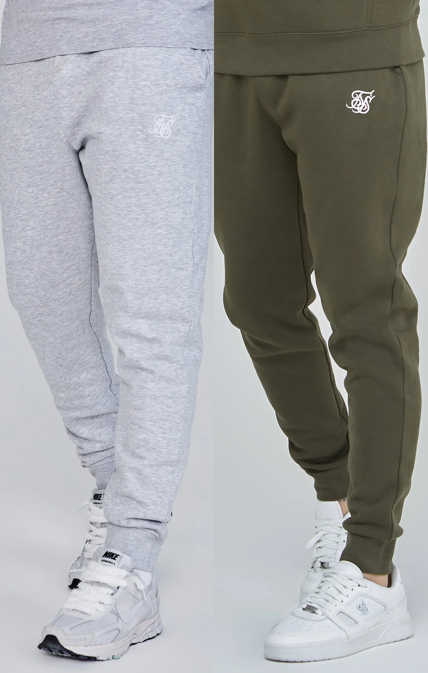 Essentials Joggers Bundle Grey Marl/Khaki sold by Siksilk
