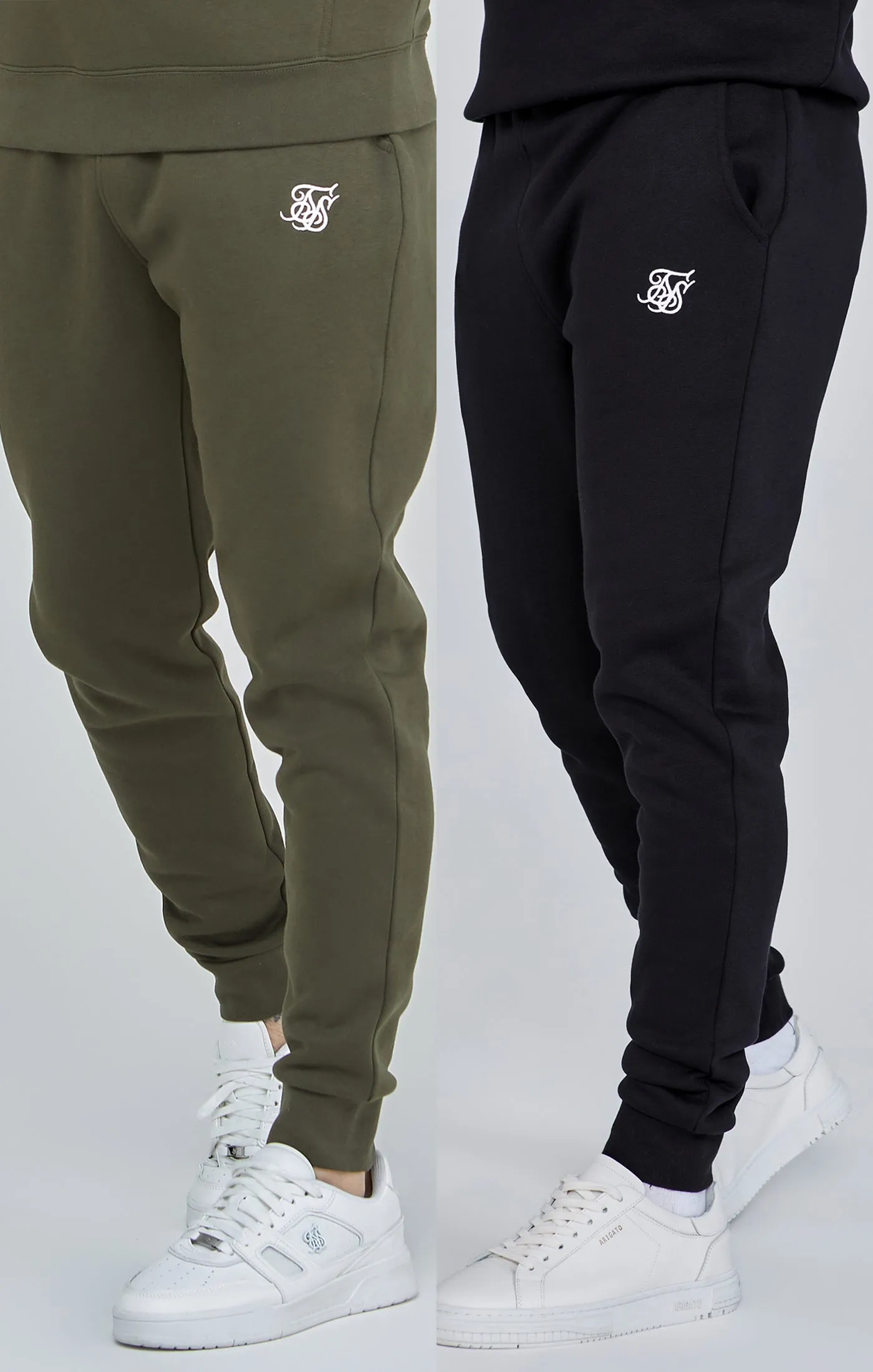 Essentials Joggers Bundle Khaki/Black sold by Siksilk