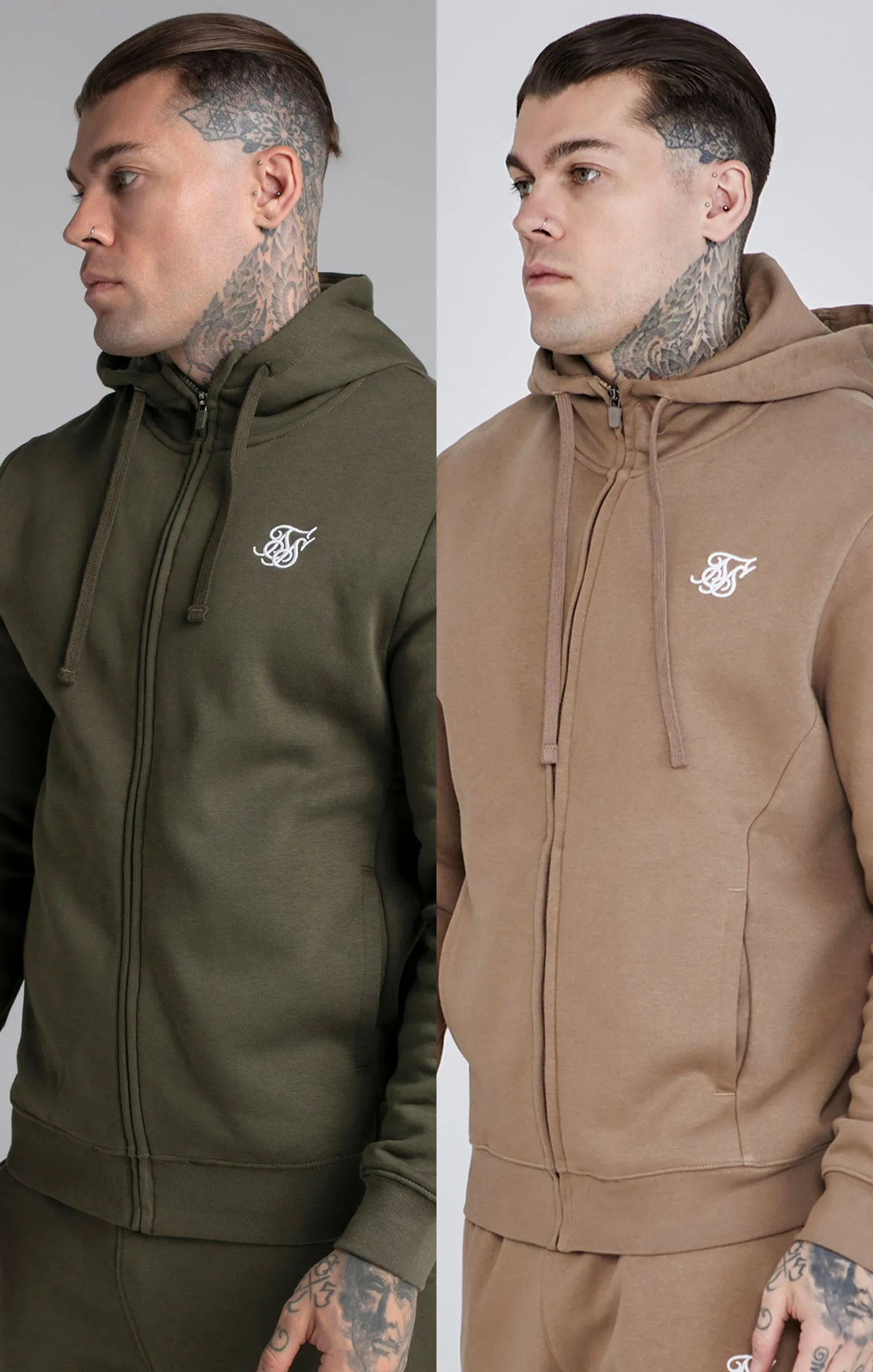 Essentials Zip Hoodie Bundle Green/Brown sold by Siksilk