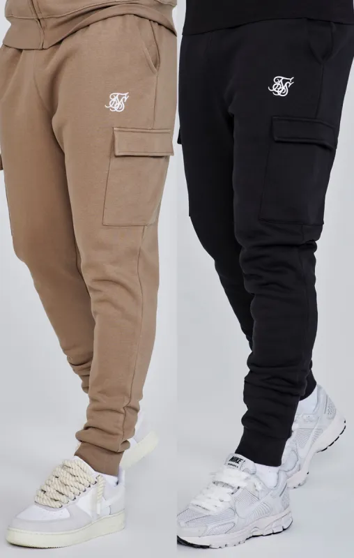 Essentials Cargo Joggers Bundle Brown/Black sold by Siksilk