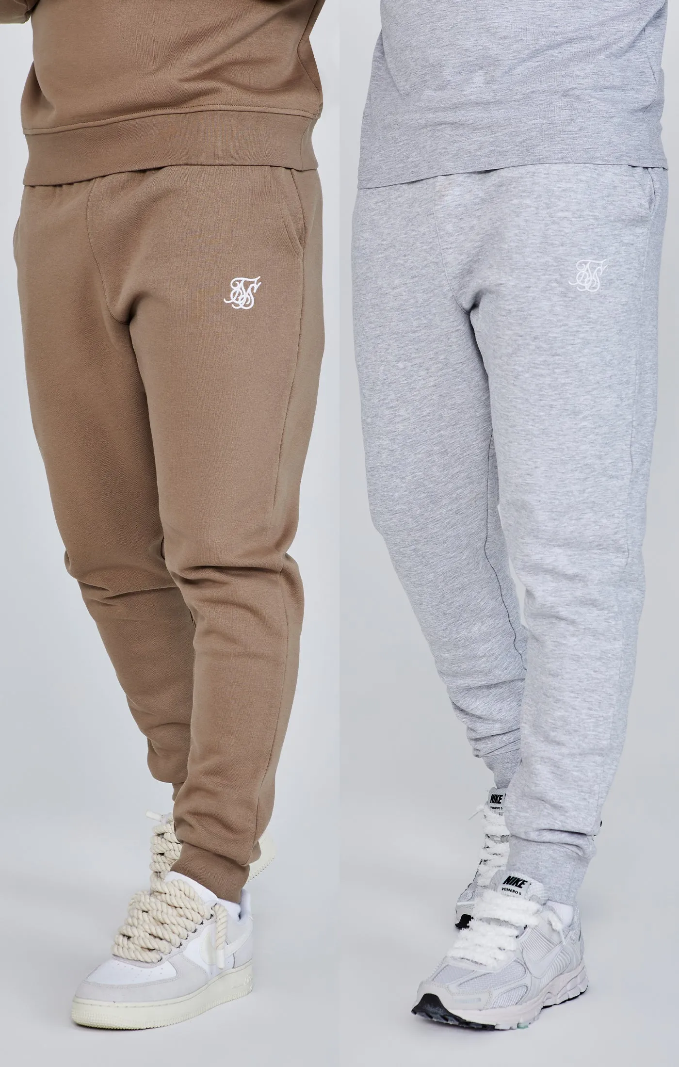 Essentials Joggers Bundle Brown/Grey sold by Siksilk