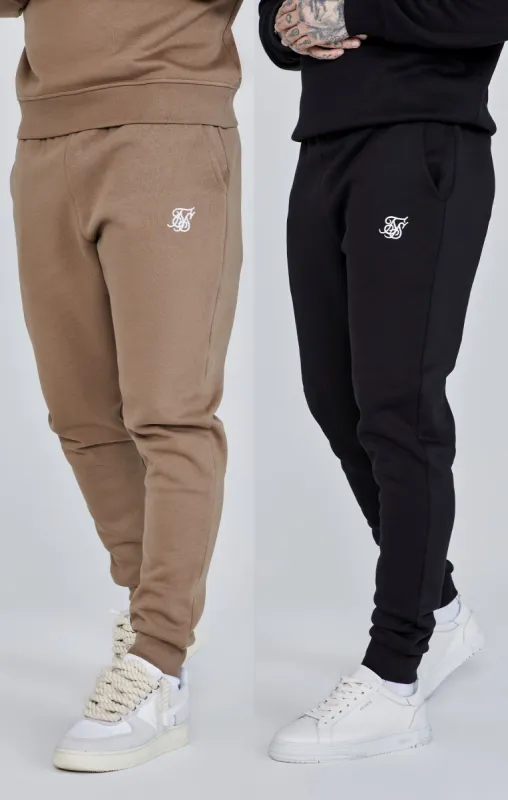 Essentials Joggers Bundle Brown/Black sold by Siksilk