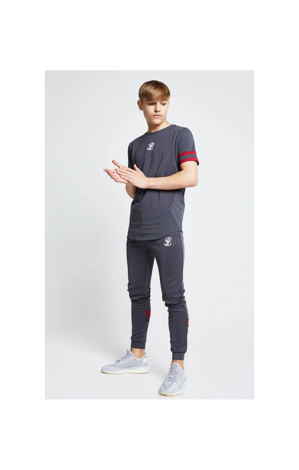 Illusive London Tournament Tee – Grey & Pink sold by Siksilk product image thumbnail 5