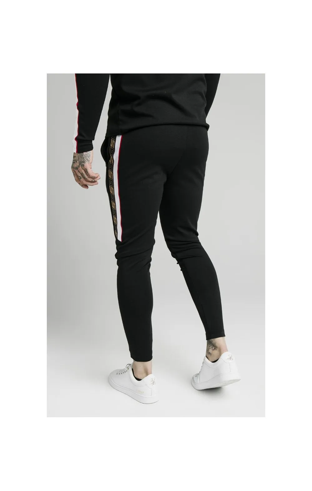 SikSilk Retro Jacquard Athlete Pants - Black sold by Siksilk product image thumbnail 3
