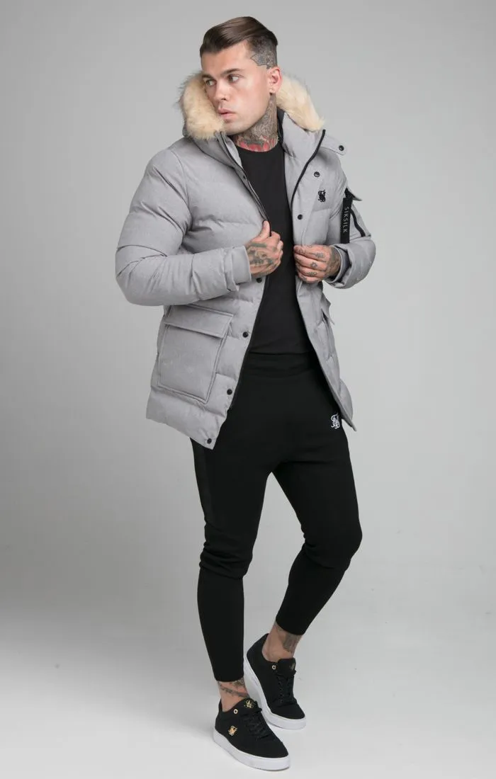 Grey Marl Expedition Parka sold by Siksilk