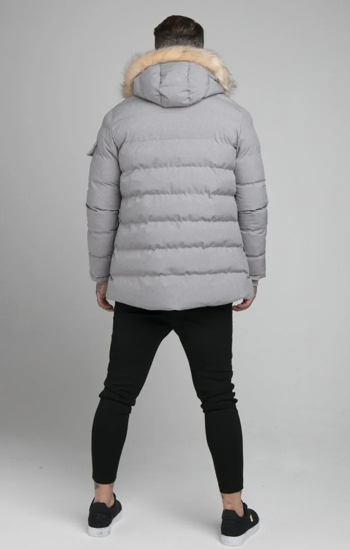 Grey Marl Expedition Parka sold by Siksilk product image thumbnail 3
