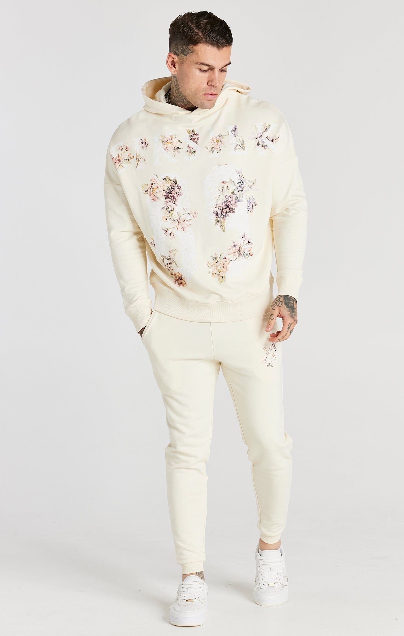 Ecru Faded Floral Jogger sold by Siksilk product image thumbnail 4