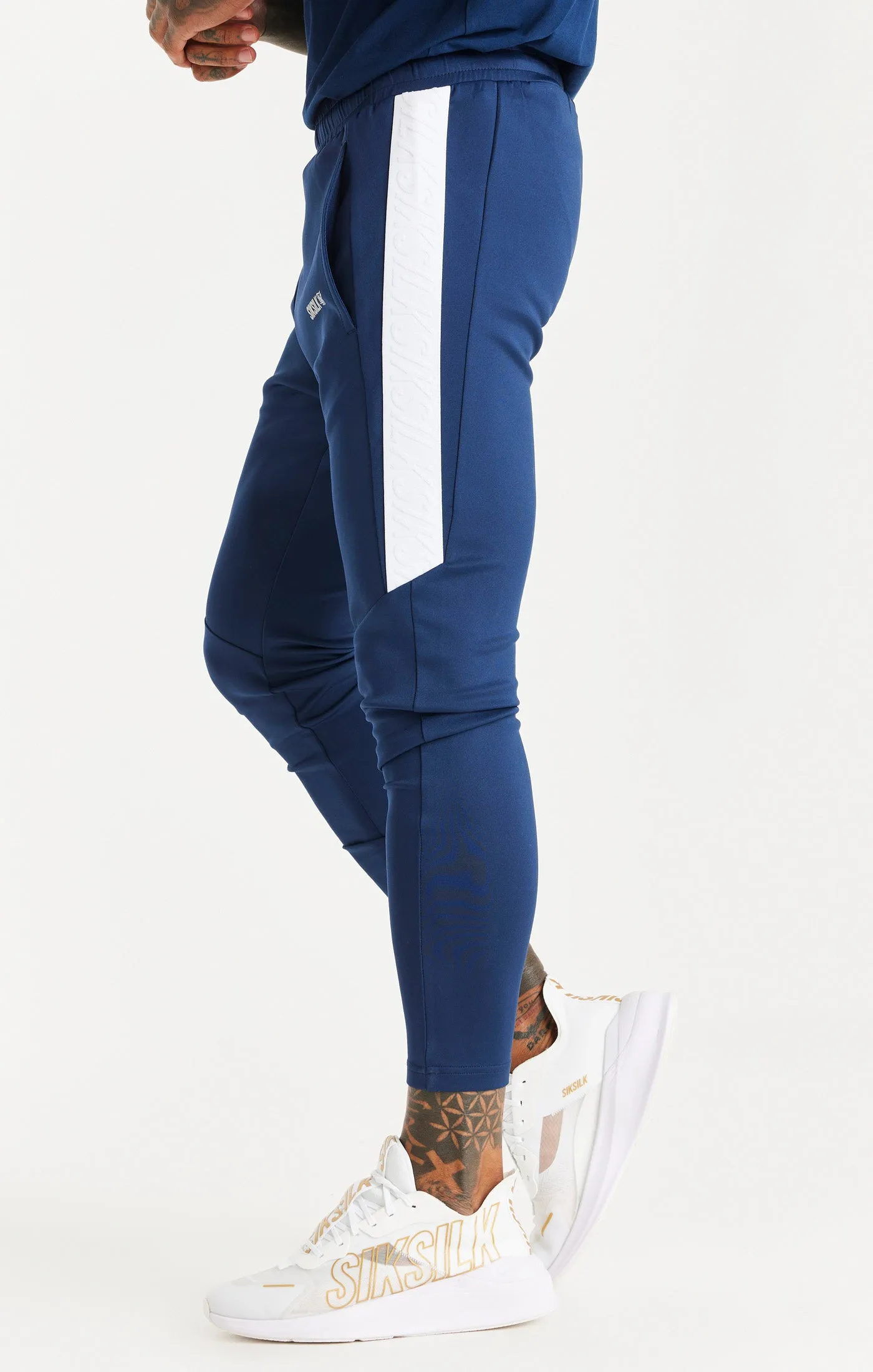 Navy Sports Tape Trackpant sold by Siksilk product image thumbnail 2