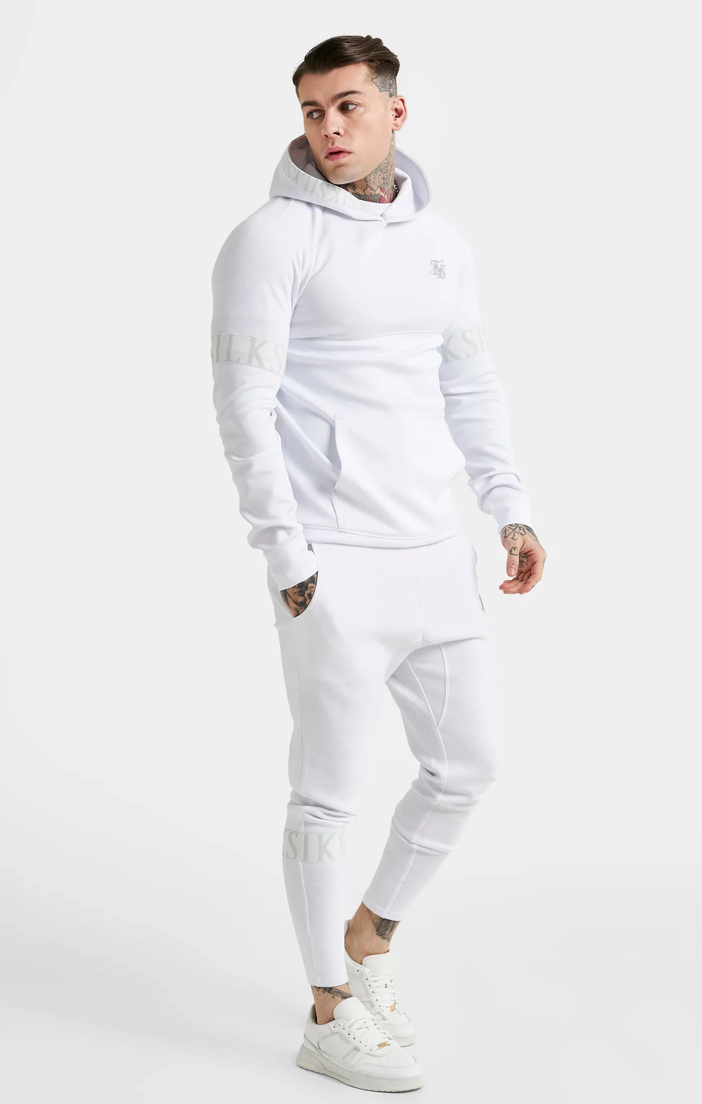 SikSilk Dynamic Overhead Hoodie - White sold by Siksilk product image thumbnail 4