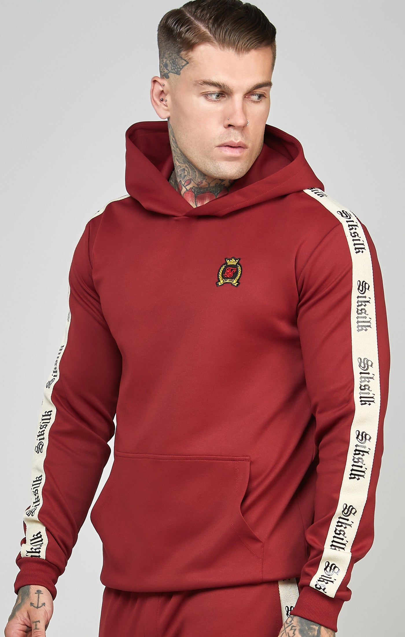 Poly Oth Hoodie With Gothic Side Tape sold by Siksilk