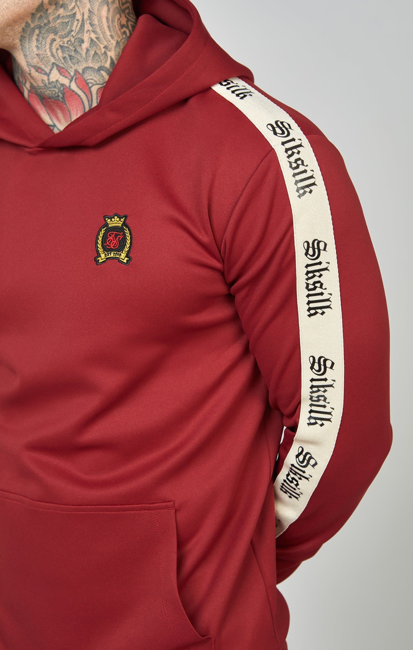 Poly Oth Hoodie With Gothic Side Tape sold by Siksilk product image thumbnail 3