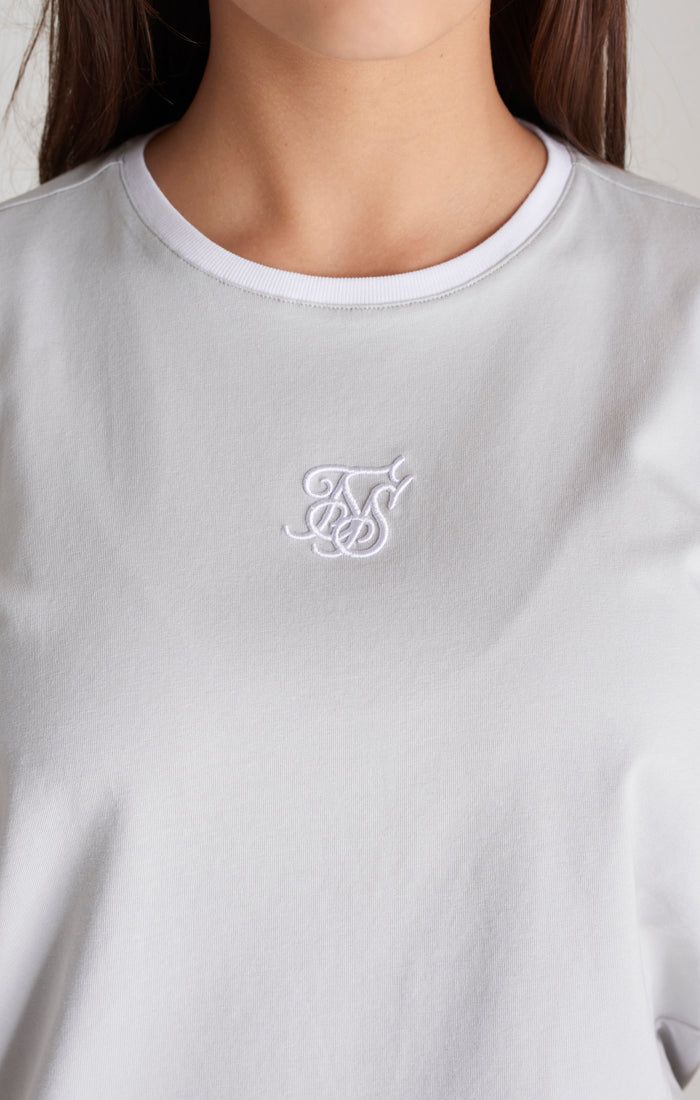 Girls Grey Ringer T-Shirt sold by Siksilk product image thumbnail 3