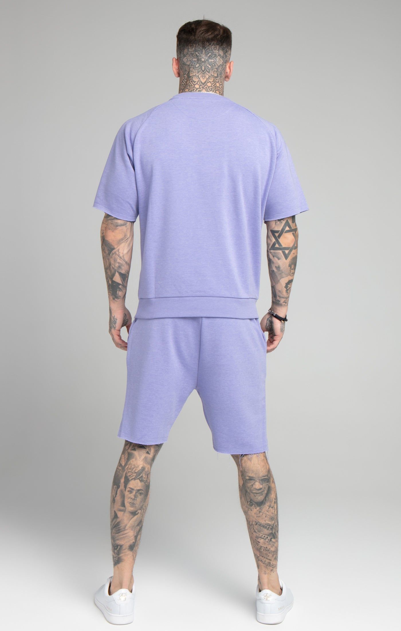 Purple Marl Relaxed Crew Sweatshirt sold by Siksilk product image thumbnail 5