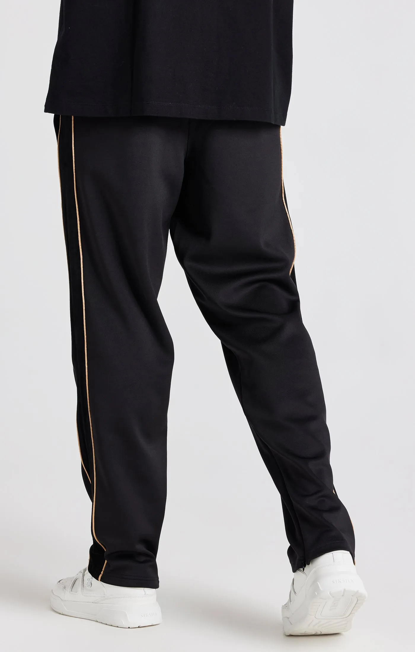 Black Crest Loose Fit Track Pant sold by Siksilk product image thumbnail 4