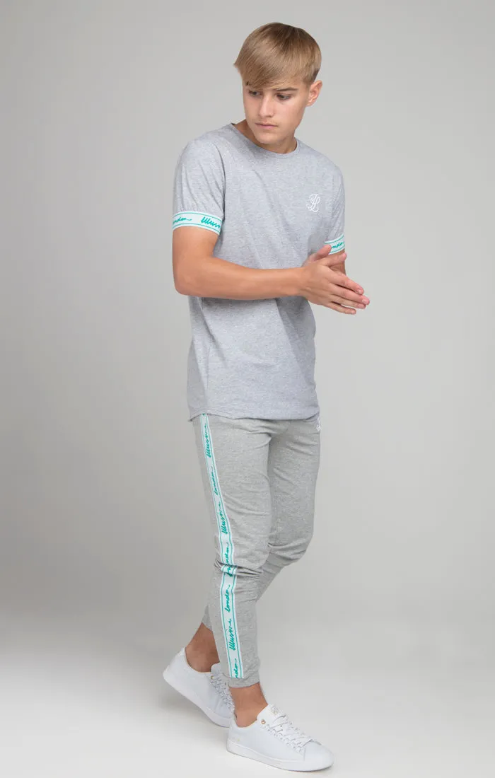 Boys Illusive Grey Marl Taped Jogger sold by Siksilk product image thumbnail 4