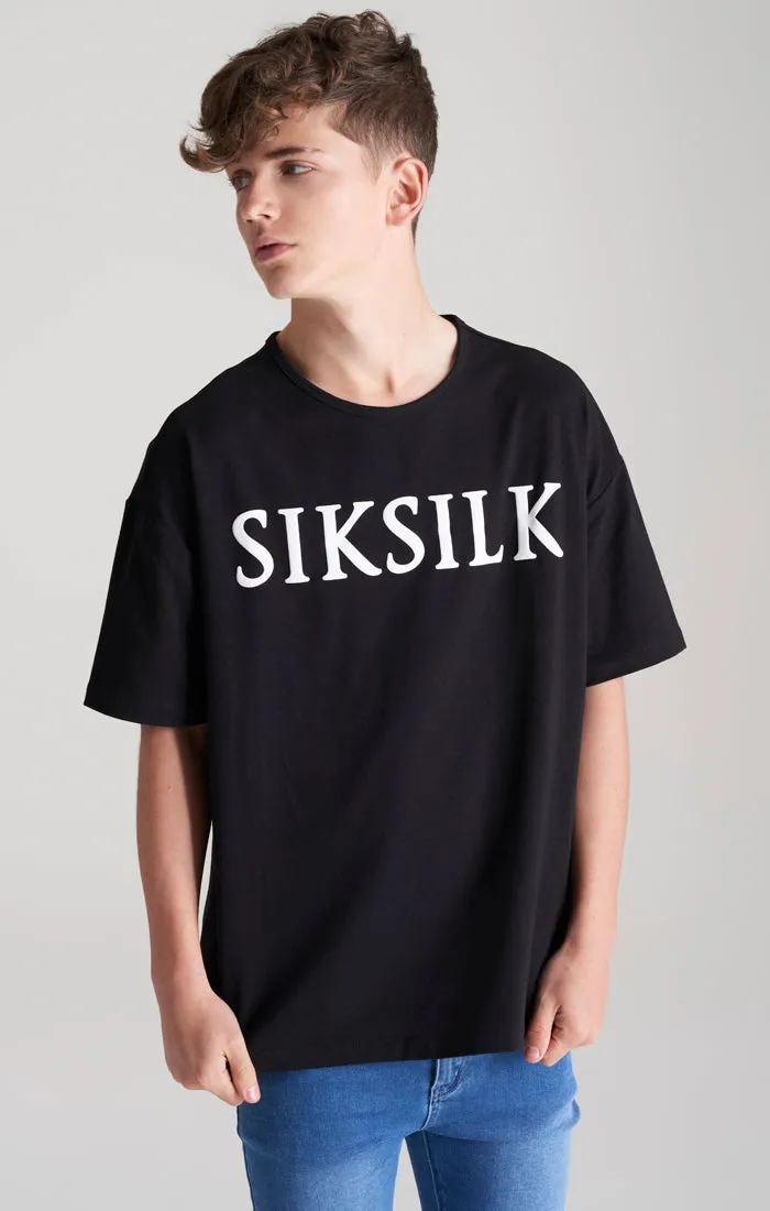 Boys Black Oversized T-Shirt sold by Siksilk