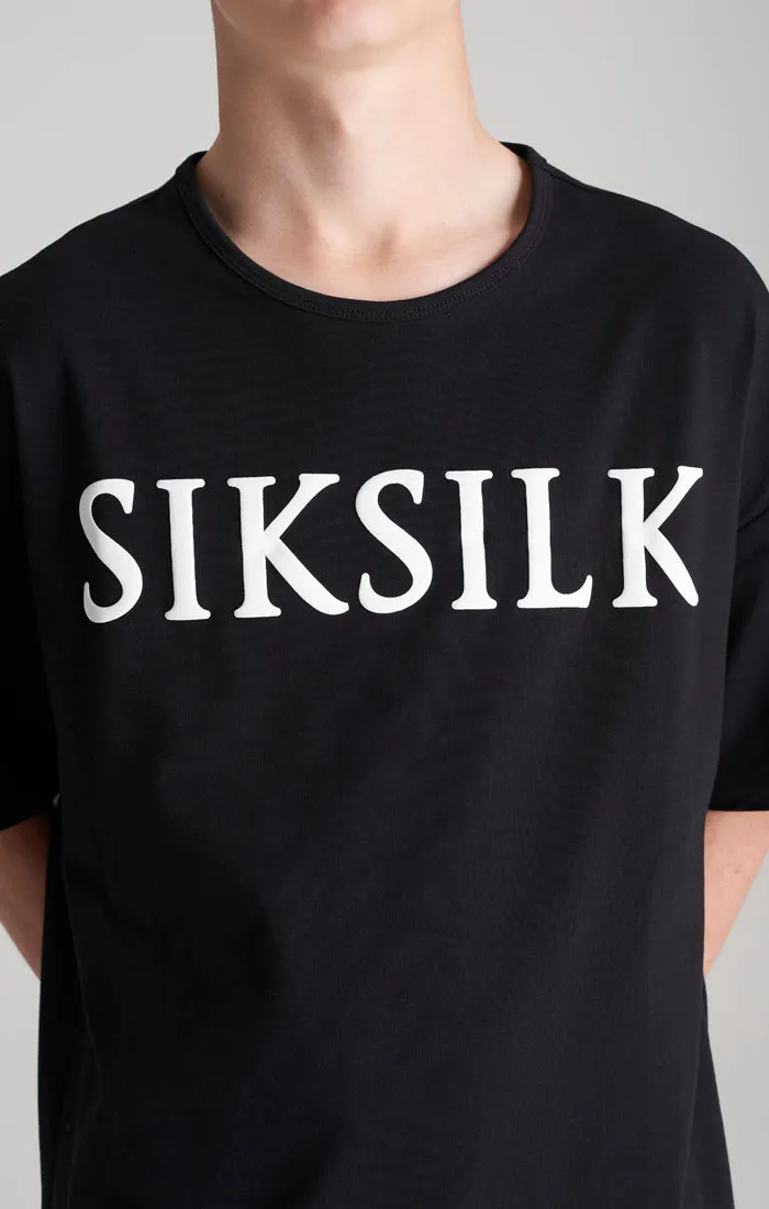 Boys Black Oversized T-Shirt sold by Siksilk product image thumbnail 3