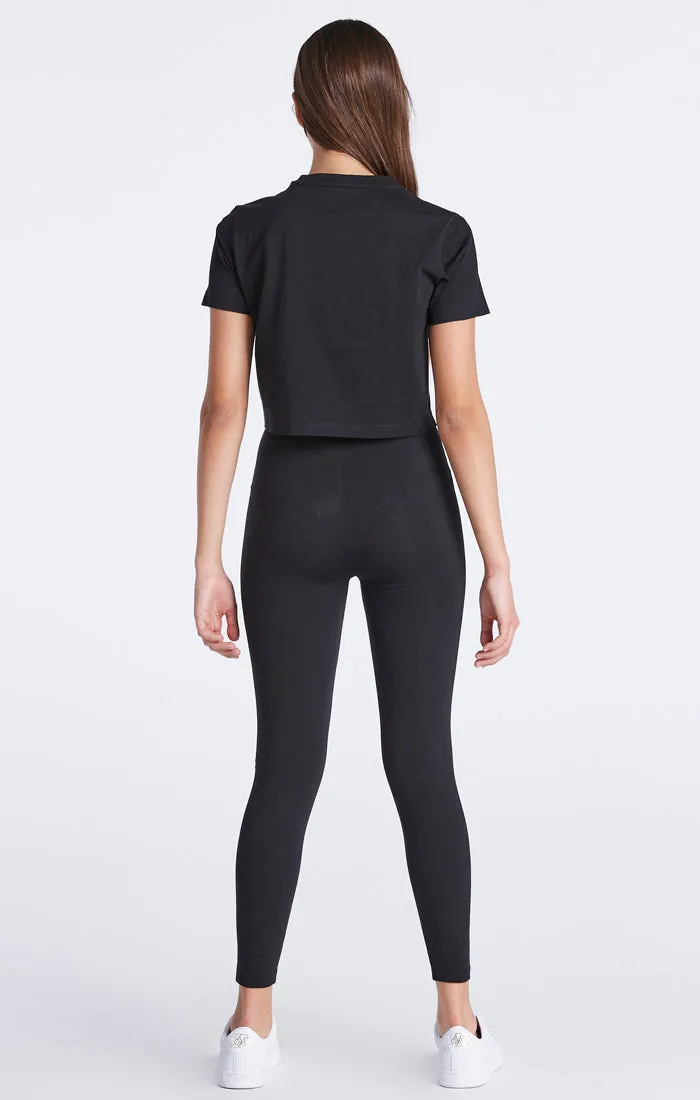 Girls Black Essentials Legging sold by Siksilk product image thumbnail 4