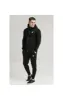 SikSilk Zip Through Funnel Neck Hoodie - Black sold by Siksilk