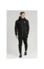 SikSilk Zip Through Funnel Neck Hoodie - Black sold by Siksilk