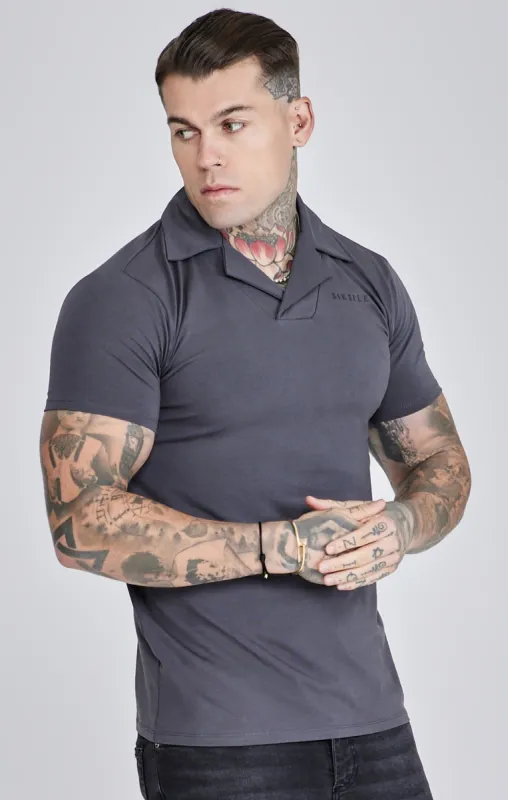 Grey Smart Revere Polo sold by Siksilk