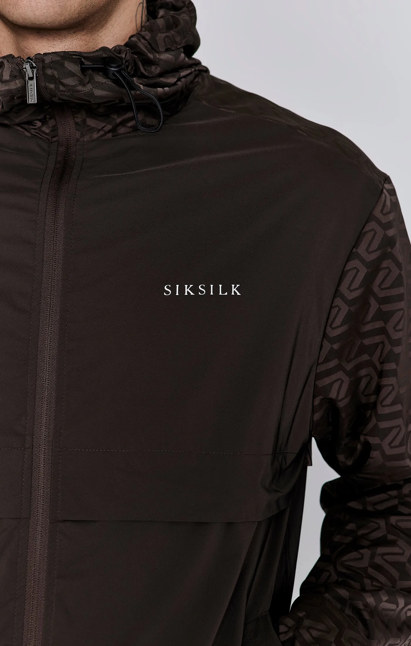 Brown AOP Windbreaker sold by Siksilk product image thumbnail 2