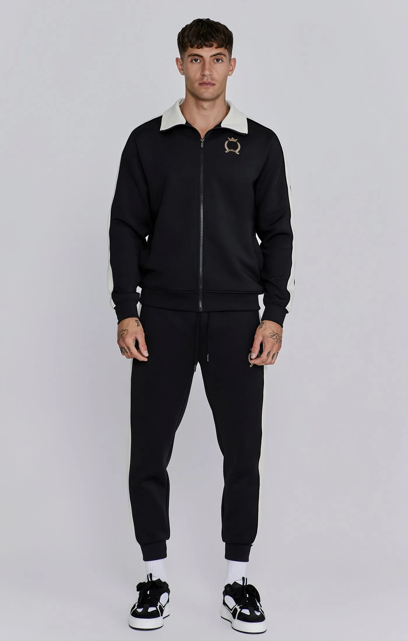 Black Crest Track Top sold by Siksilk product image thumbnail 3