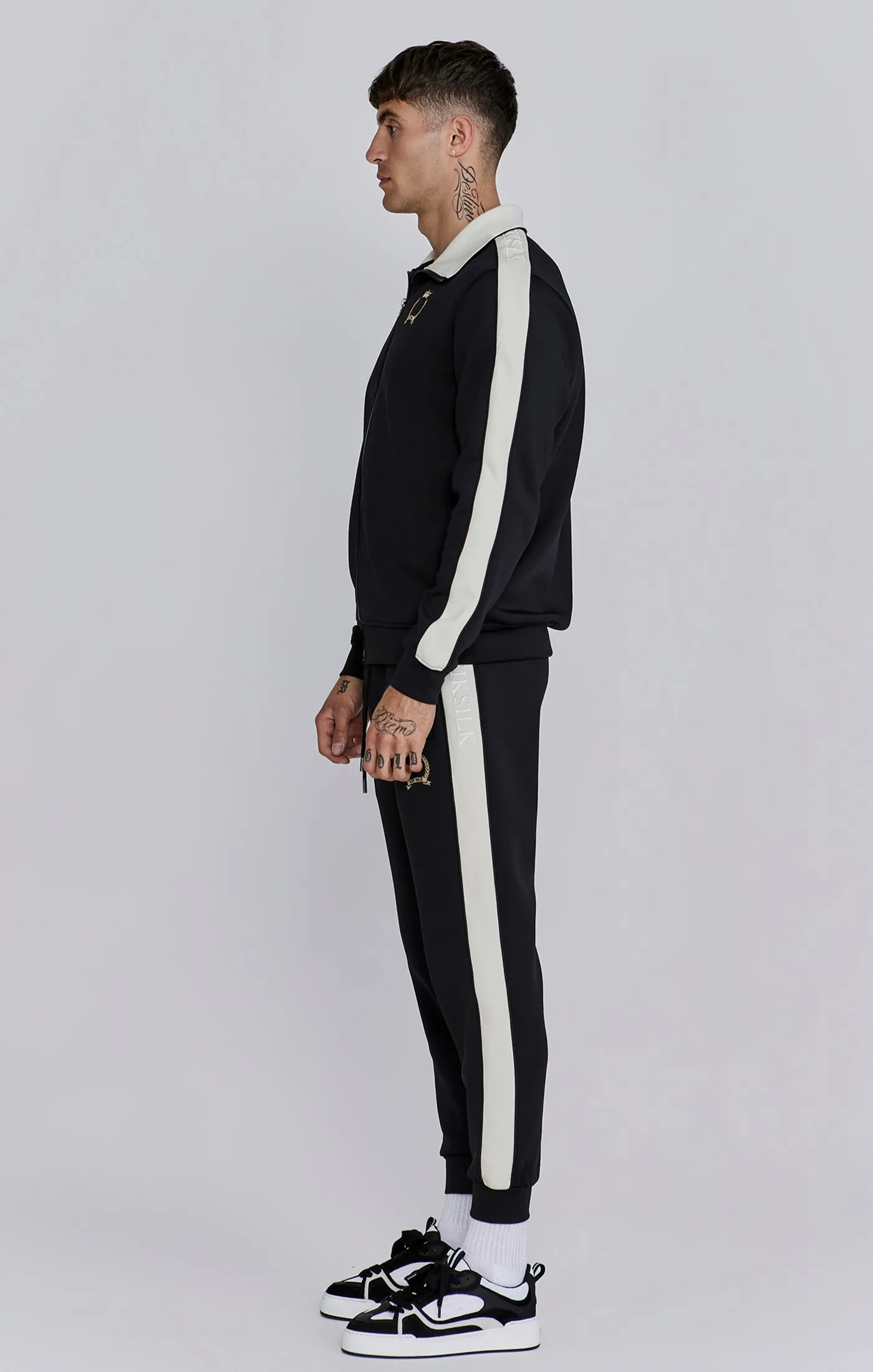 Black Crest Track Top sold by Siksilk product image thumbnail 4