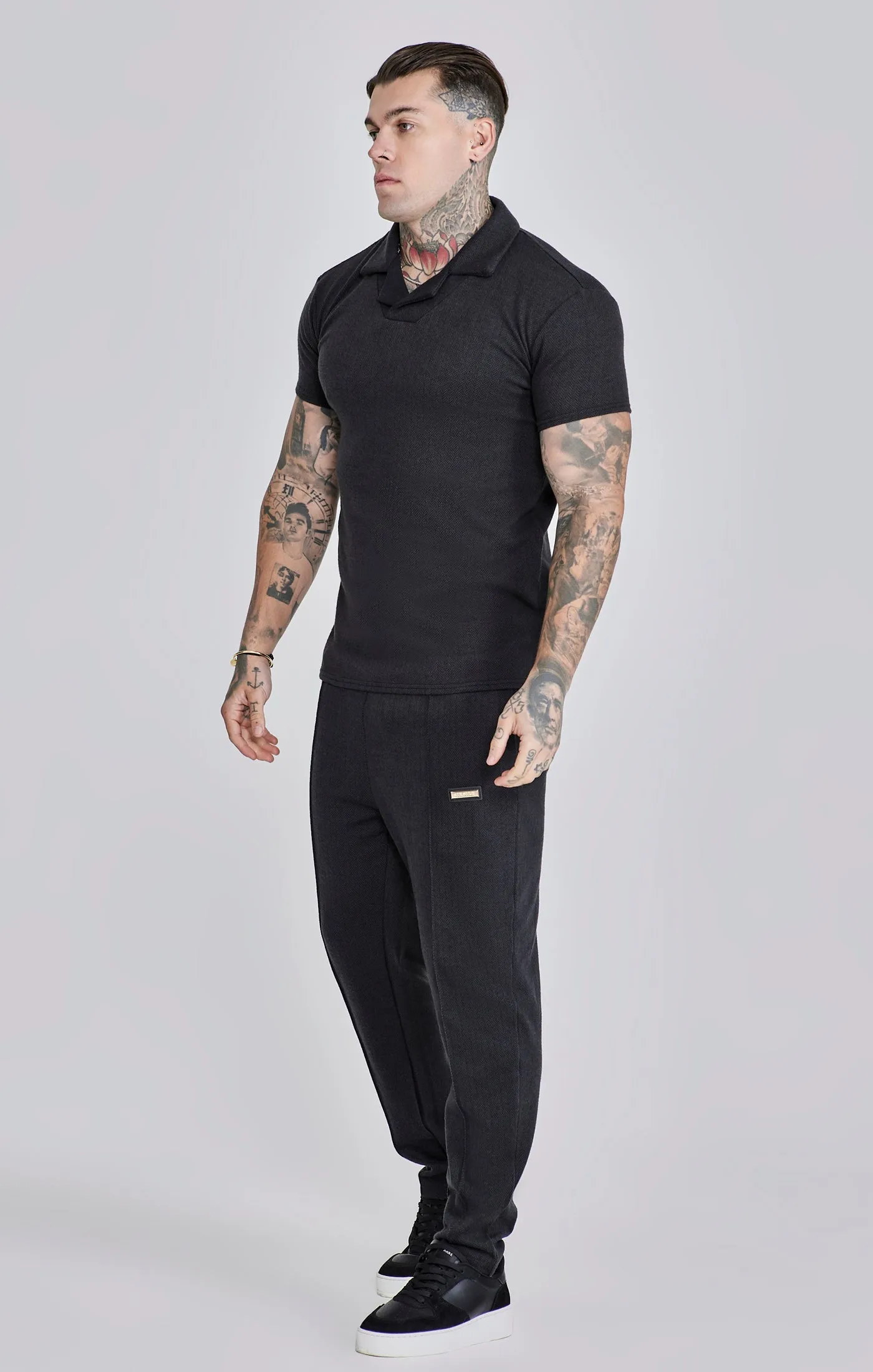 Black Smart Polo T-Shirt sold by Siksilk product image thumbnail 4