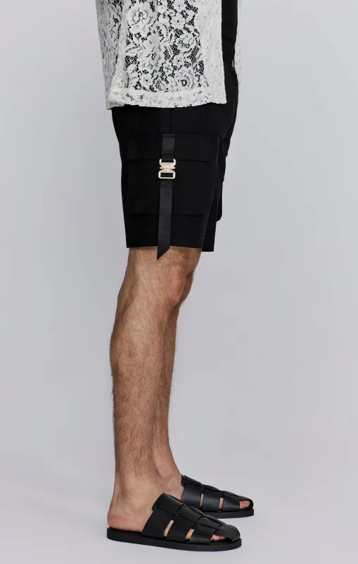 Black Flight Cargo Short sold by Siksilk