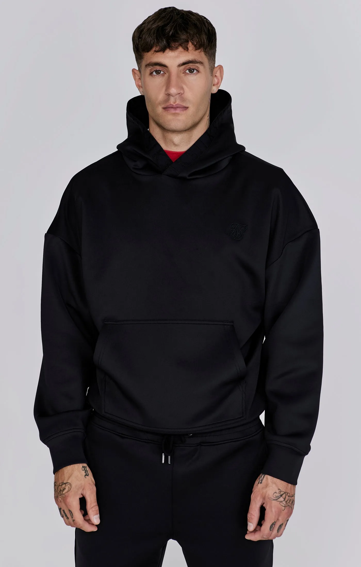 Black Oversized Dynamic Hoodie sold by Siksilk